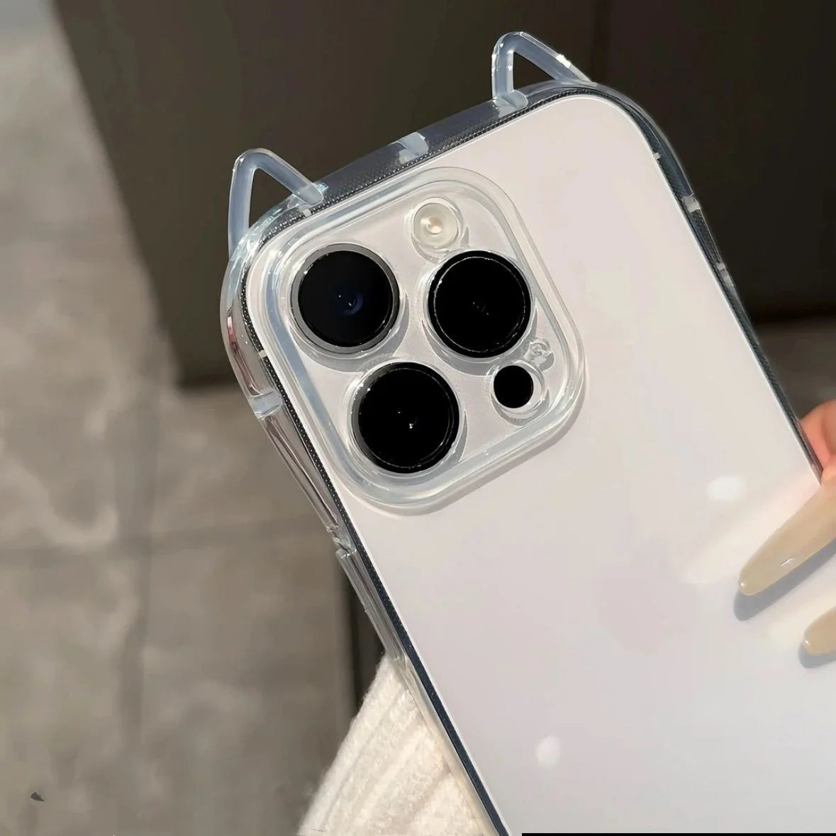 K-Pop Kitty Clear Ear Case