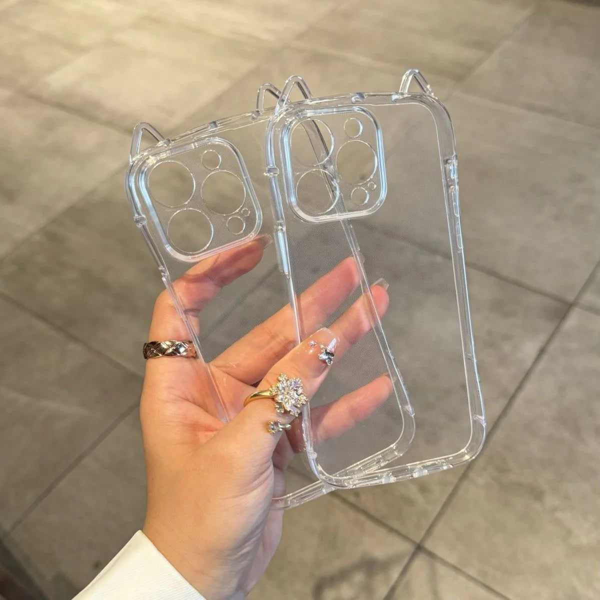 K-Pop Kitty Clear Ear Case