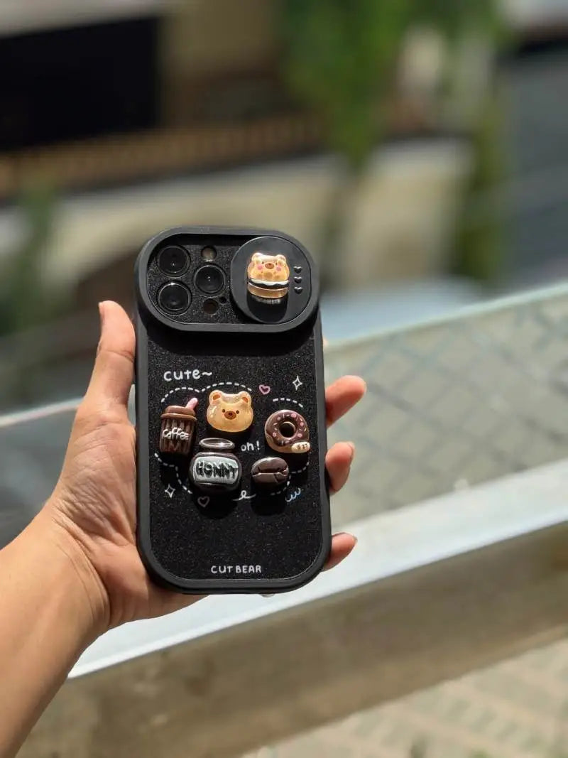 Choco Bear Café Camera Case