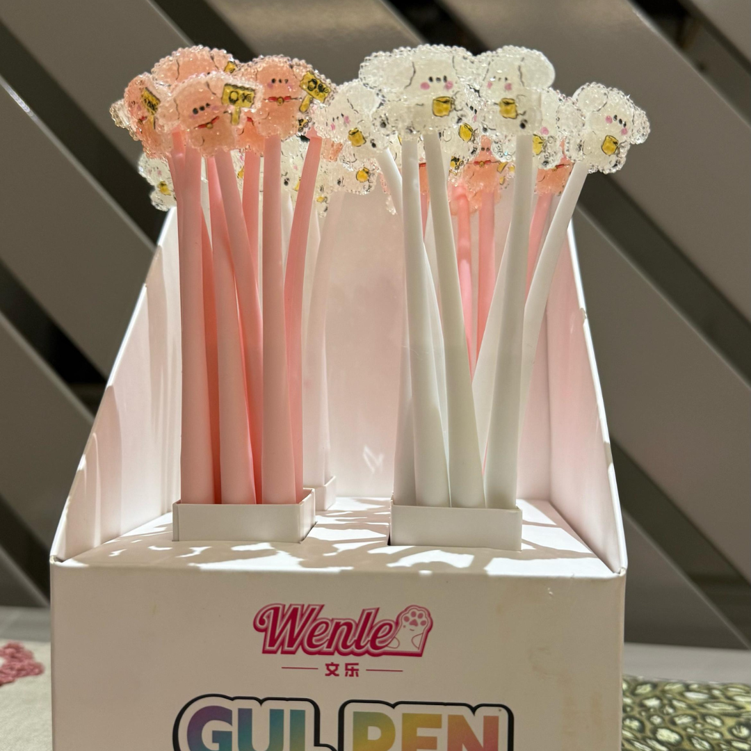 Super Cute Dog Studded Jiggly Pens