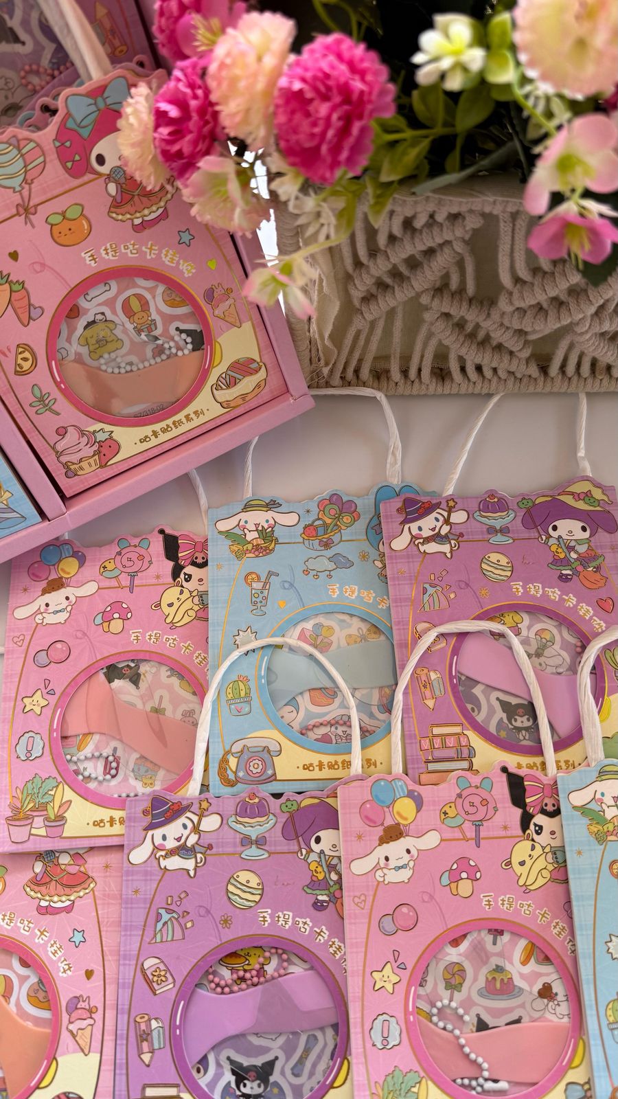 Kawaii Cute Diy Keychain Sticker Bag