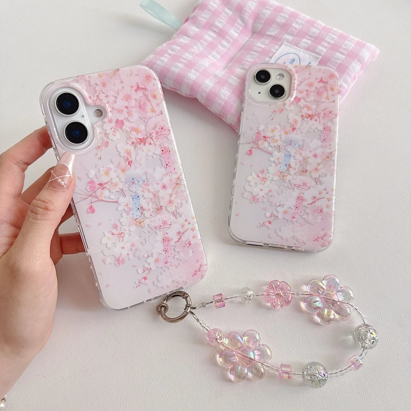 Sakura Whisper iPhone Case with Charm