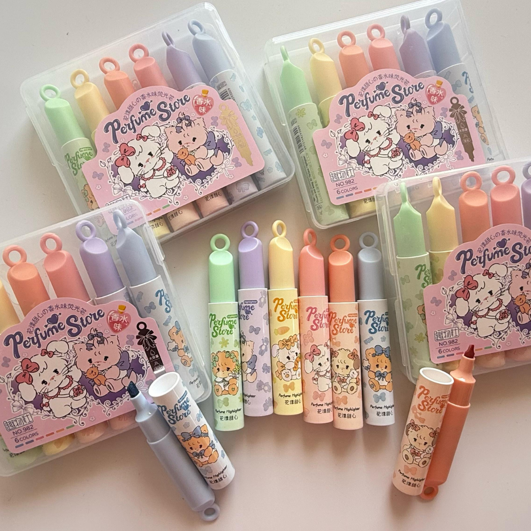 Pastel Candy 6 piece Scented Highlighters
