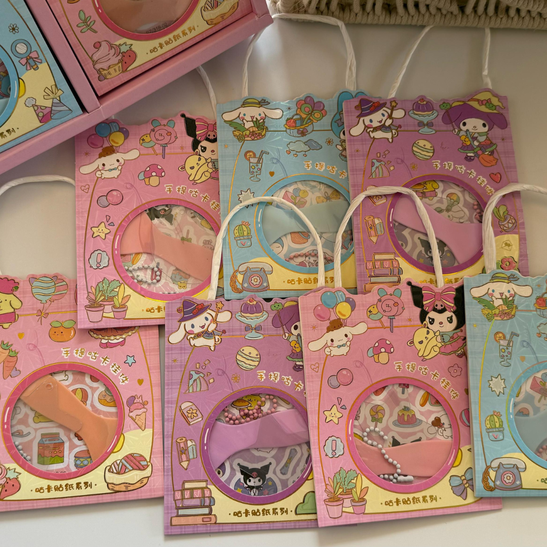 Kawaii Cute Diy Keychain Sticker Bag