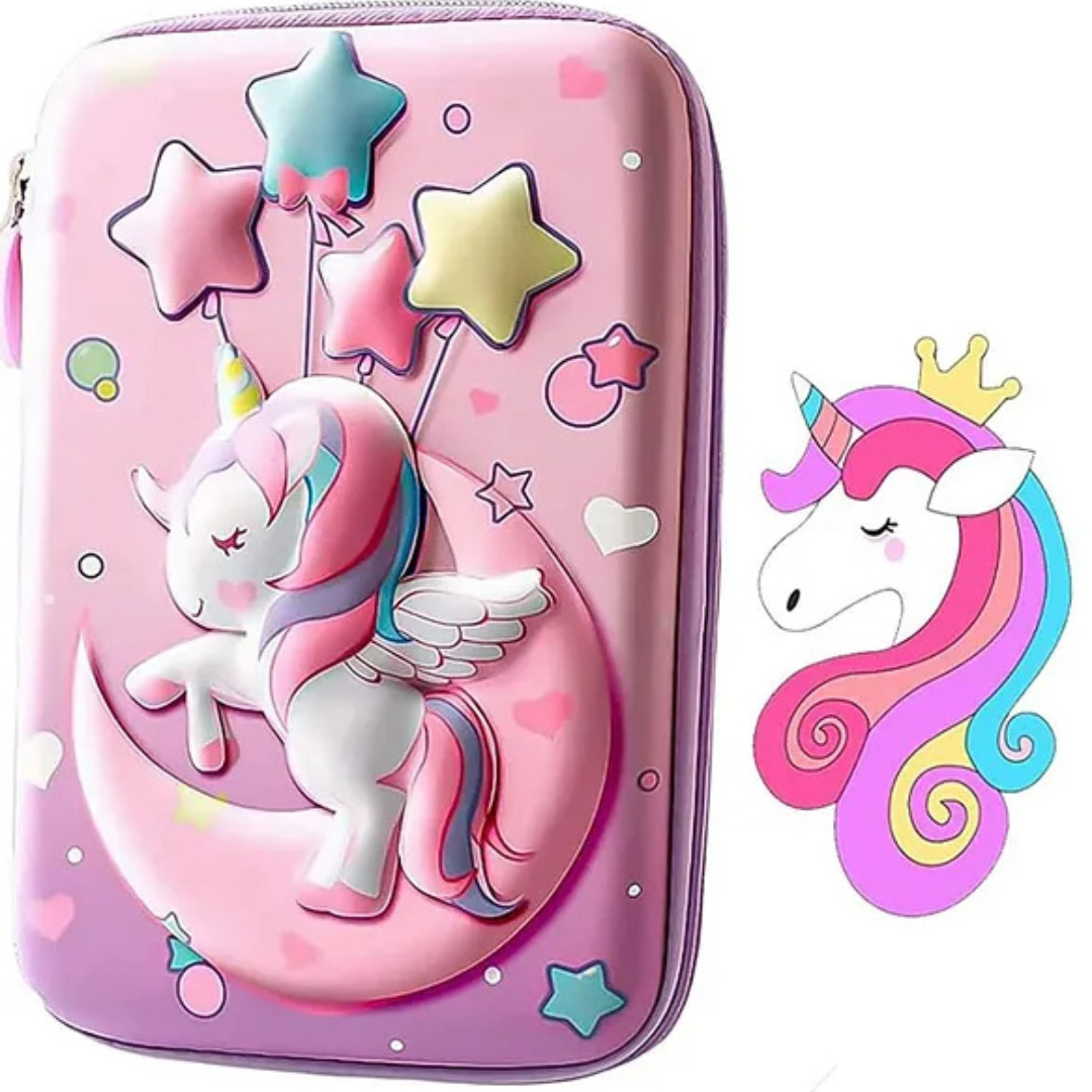 Unicorn Cute Large 3D Pen and Pencil Case
