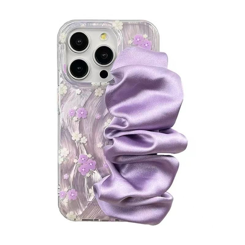 Violet Luxe Scrunchie Keeper iPhone Case