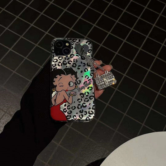 Betty Boop Leopard Glam Case