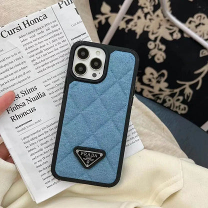 Luxury Leather Jeans iPhone Case