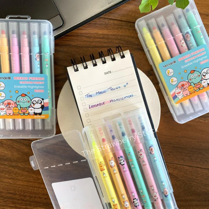 Pastel Cartoon Forest Erasable Highlighters