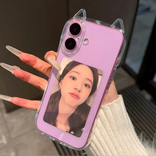 K-Pop Kitty Clear Ear Case