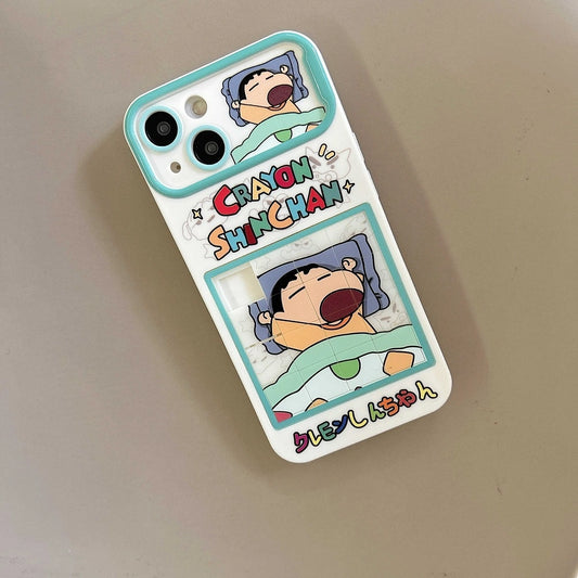 Shin-chan Nap Time Puzzle iPhone Case