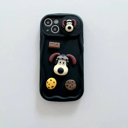 Cute Dog And Cookie Slider Case