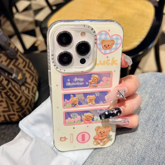 Holographic Butterbear Charm Case