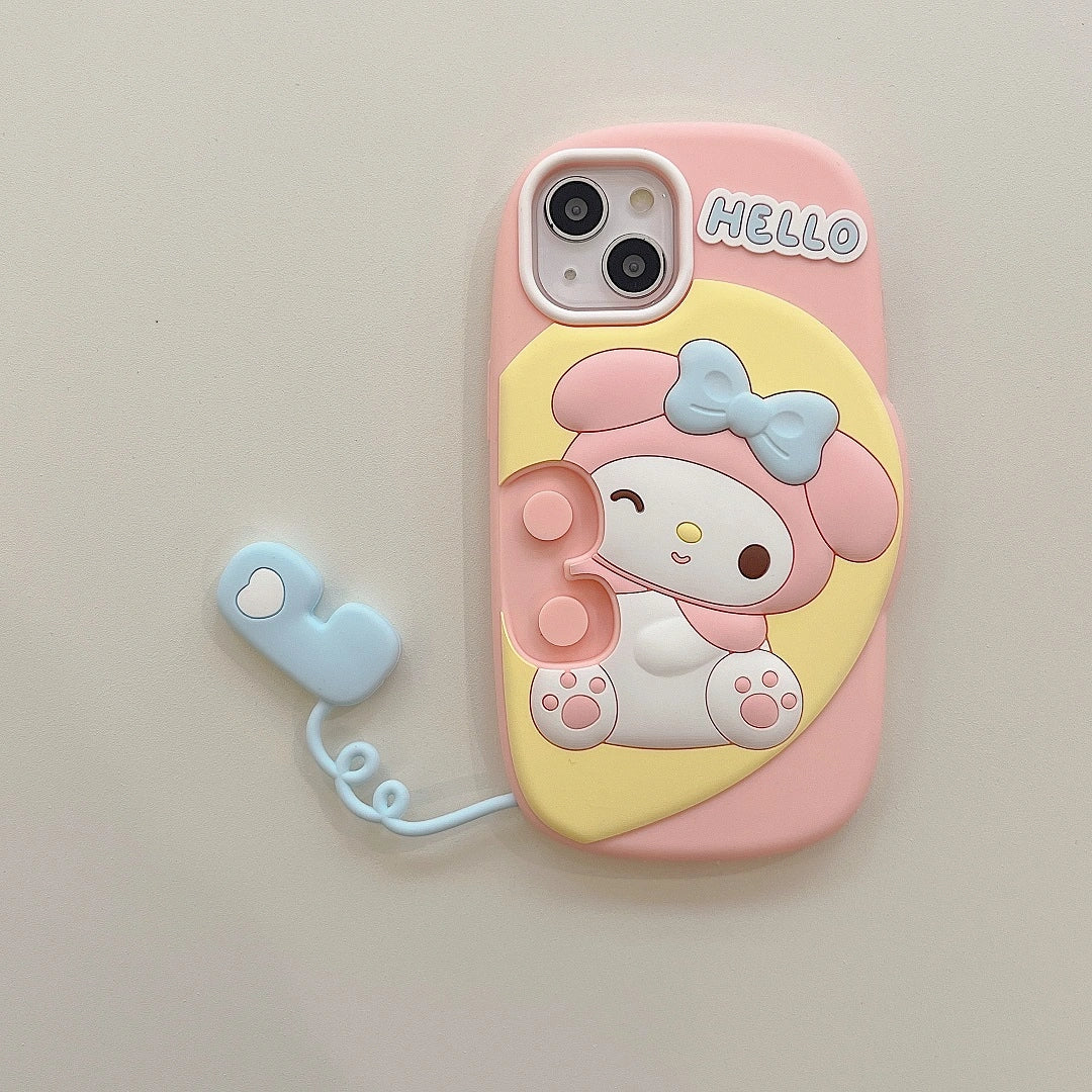 Cute Hello Kitty 3D Pastel Case