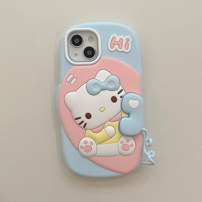 Cute Hello Kitty 3D Pastel Case