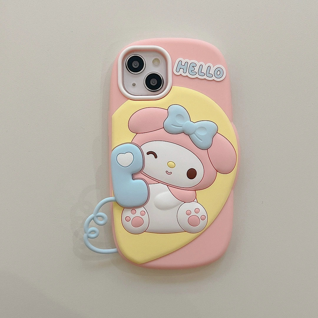 Cute Hello Kitty 3D Pastel Case