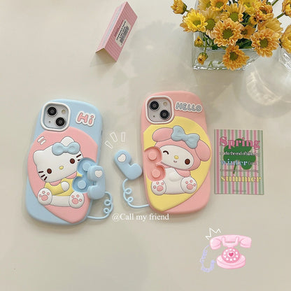 Cute Hello Kitty 3D Pastel Case