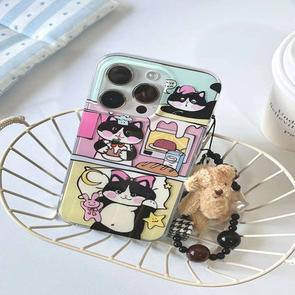 Bakery Cat & Teddy Charm iPhone Case