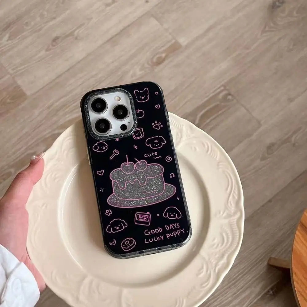 Lucky Puppy Cake iPhone Case