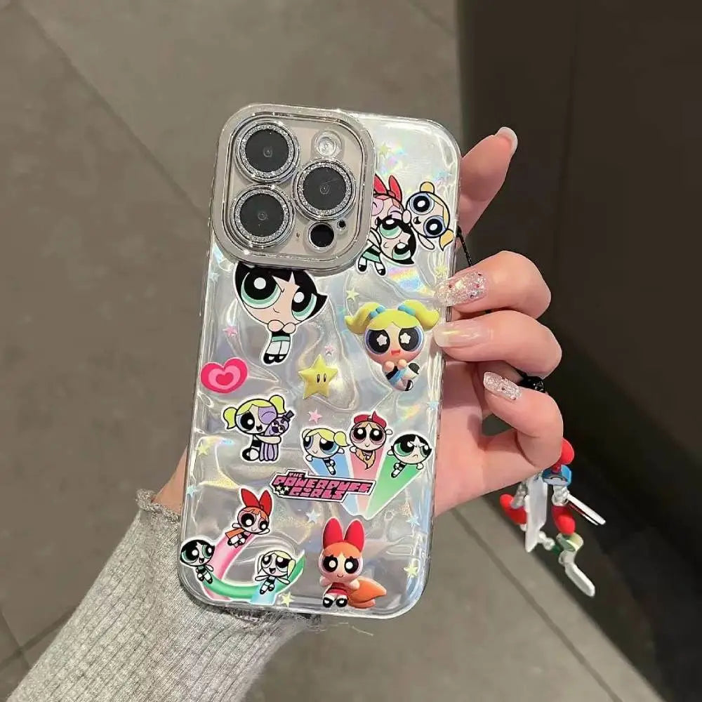 Powerpuff Holo Charm iPhone Case