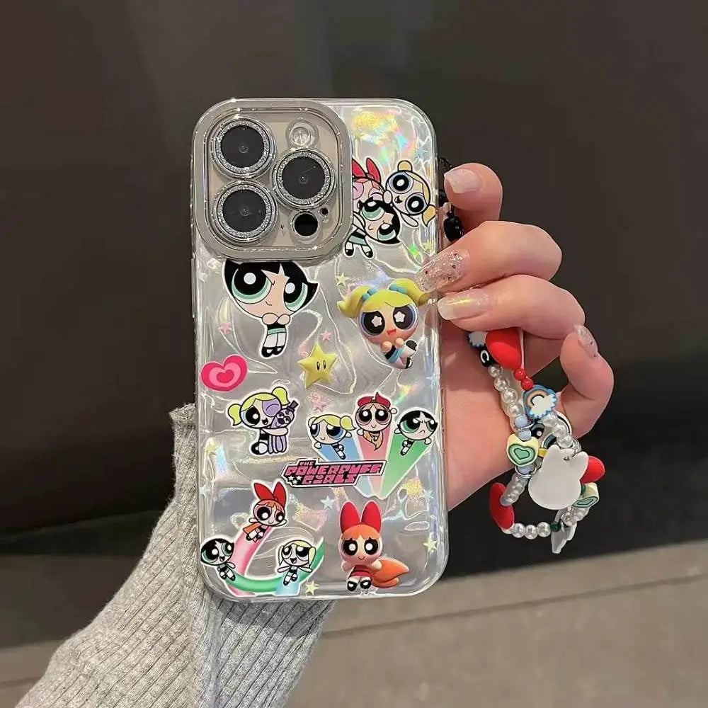 Powerpuff Holo Charm iPhone Case