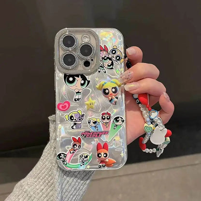 Powerpuff Holo Charm iPhone Case