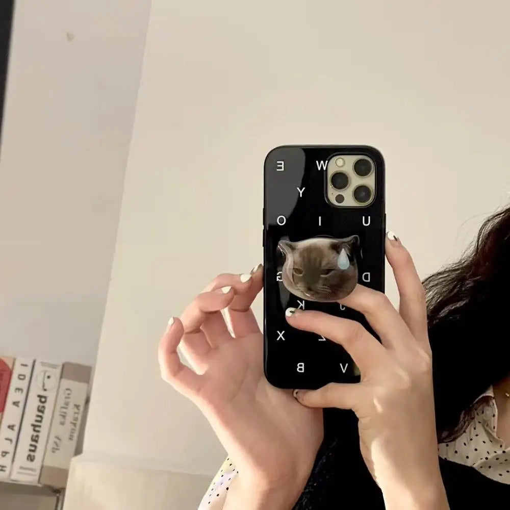 Emoji Cat Pop Socket Case