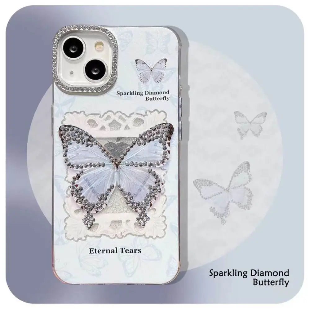 Sparkling Diamond Butterfly Case