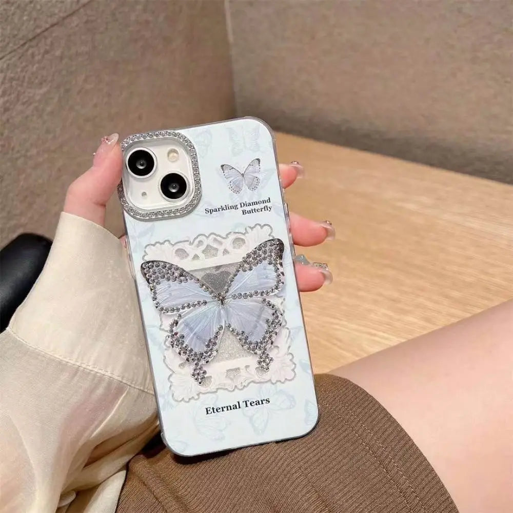 Sparkling Diamond Butterfly Case