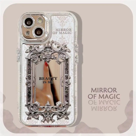 Beauty is Me Mirror Case with Pendant Charm