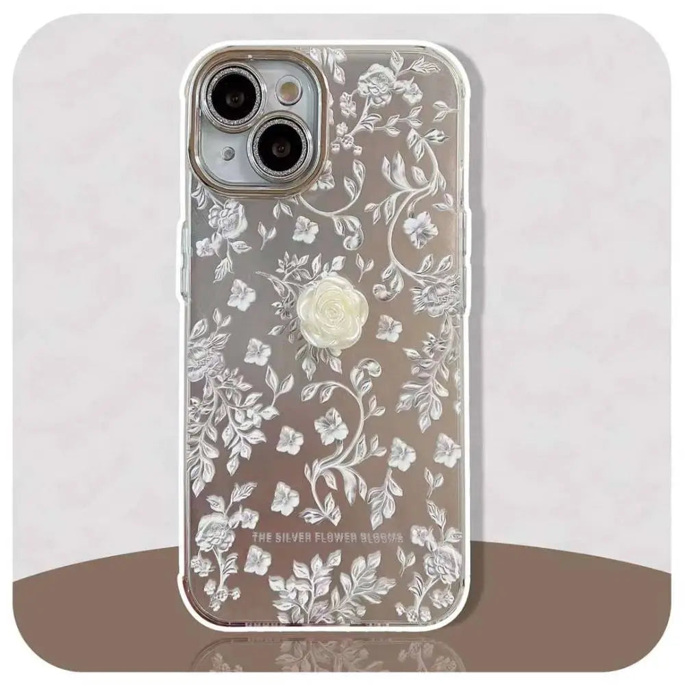 Elegant Flora Beaded Charm Case