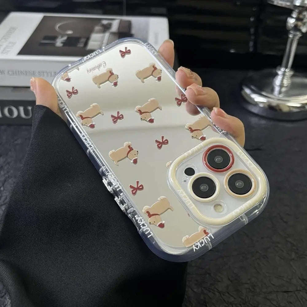 Christmas Dog Mirror Case