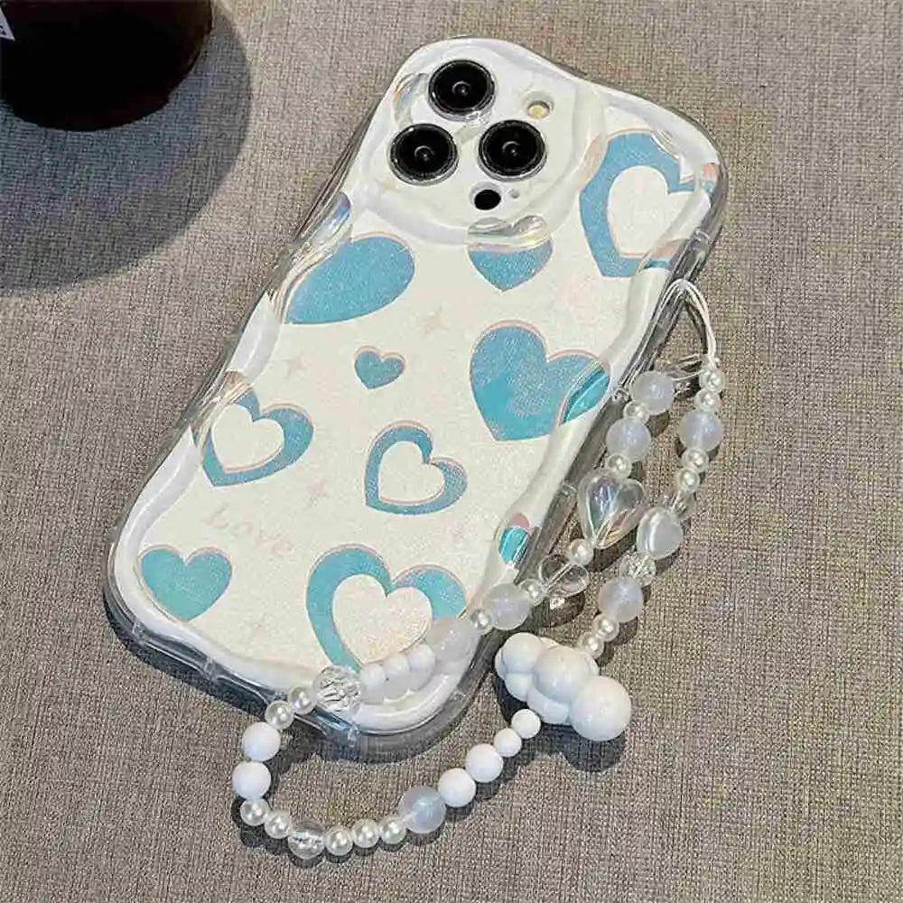 Holographic Heart Case with Charm