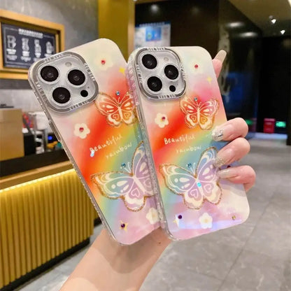 Butterfly Glow Case with Camera Rings