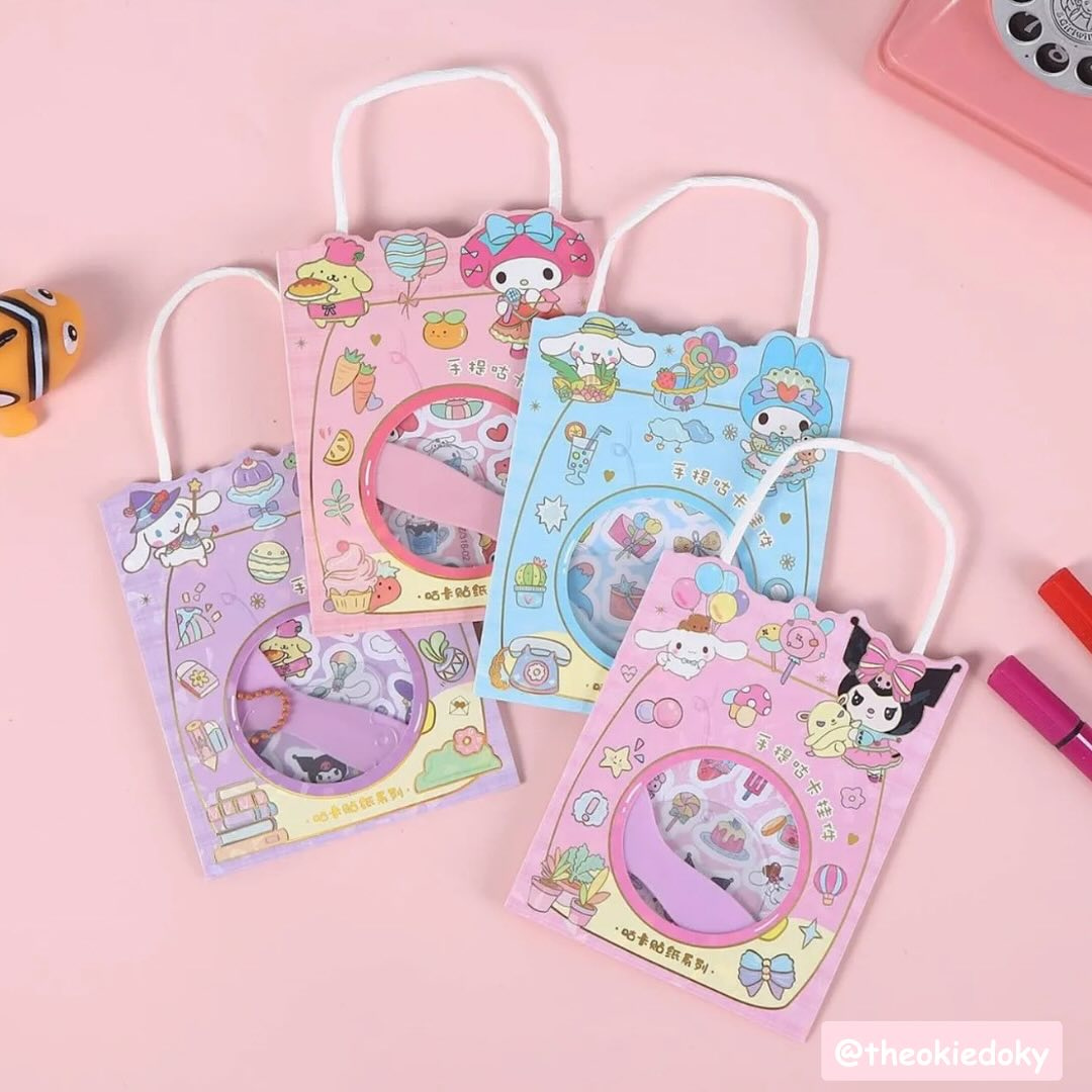 Kawaii Cute Diy Keychain Sticker Bag