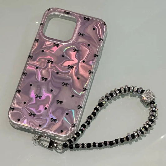 Pink Ribbon Charm iPhone Case