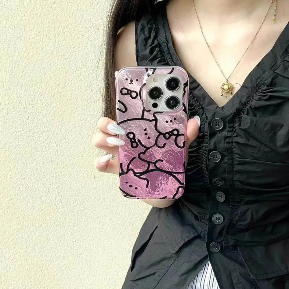 Graffiti Cat Stand iPhone Case