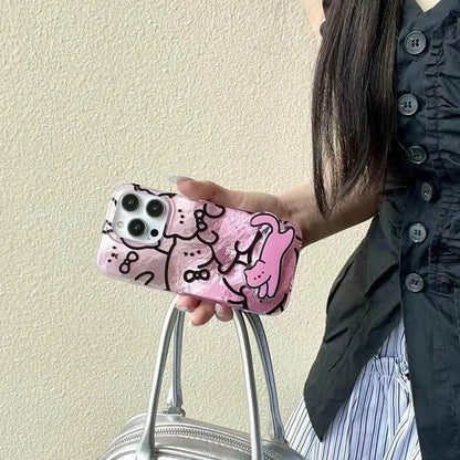 Graffiti Cat Stand iPhone Case