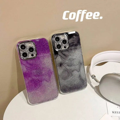 Glitter Galaxy Marble Case