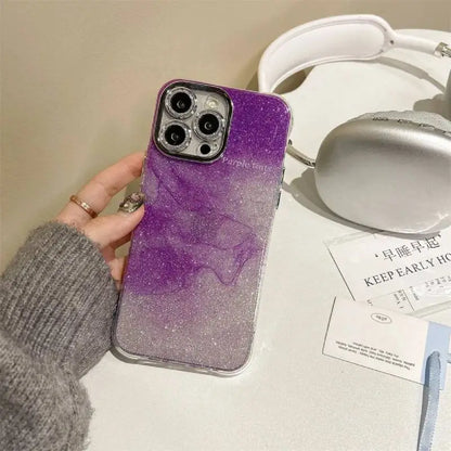 Glitter Galaxy Marble Case