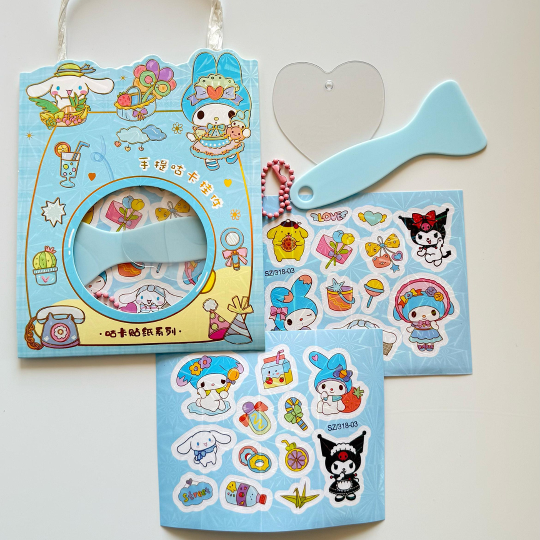 Kawaii Cute Diy Keychain Sticker Bag