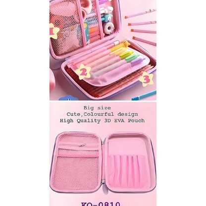 Unicorn Cute Large 3D Pen and Pencil Case