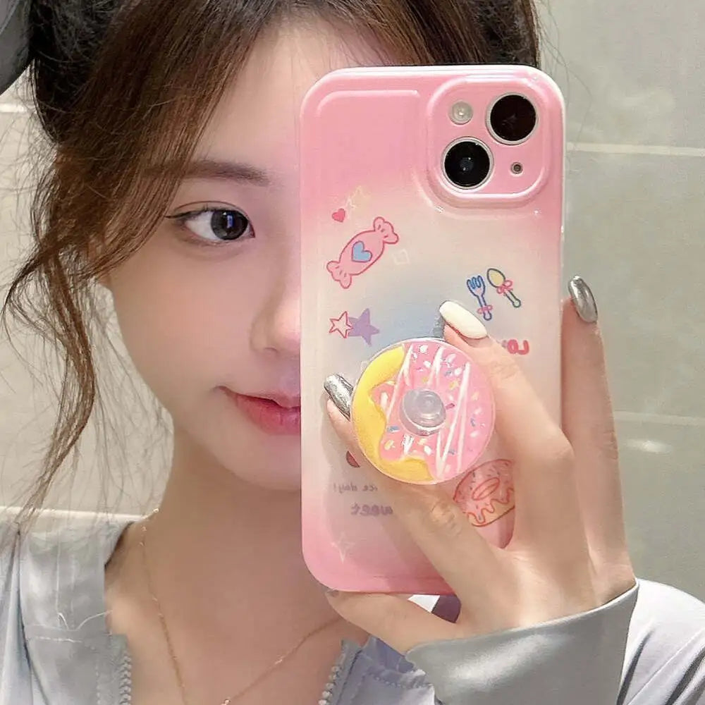 Donut Grip Case With Pop Socket