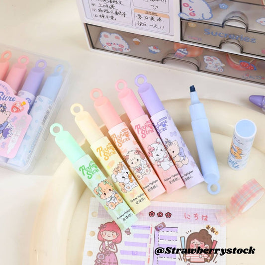Pastel Candy 6 piece Scented Highlighters
