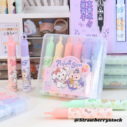 Pastel Candy 6 piece Scented Highlighters