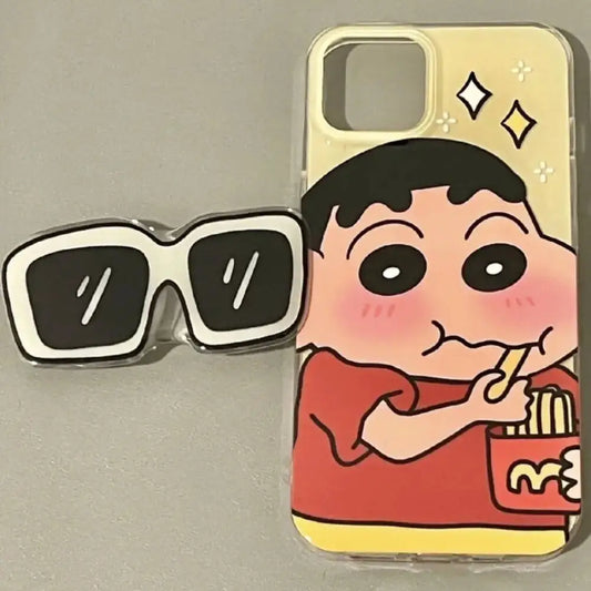 Red Shinchan Pop Holder Case